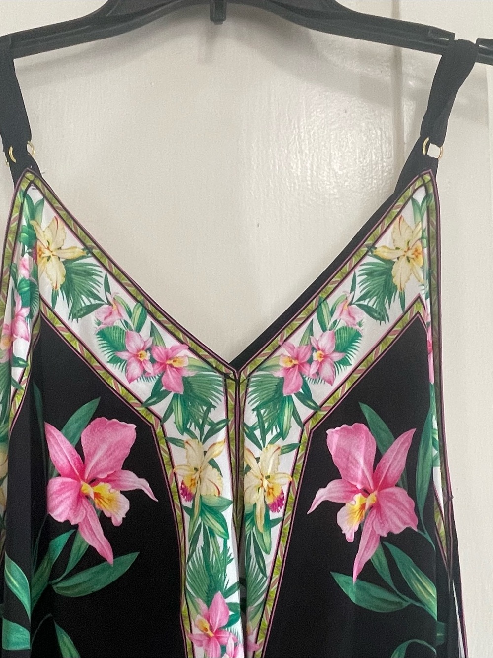 Tommy Bahama garden scarf cover up dress handkerchief hem small flowy - Picture 3 of 8